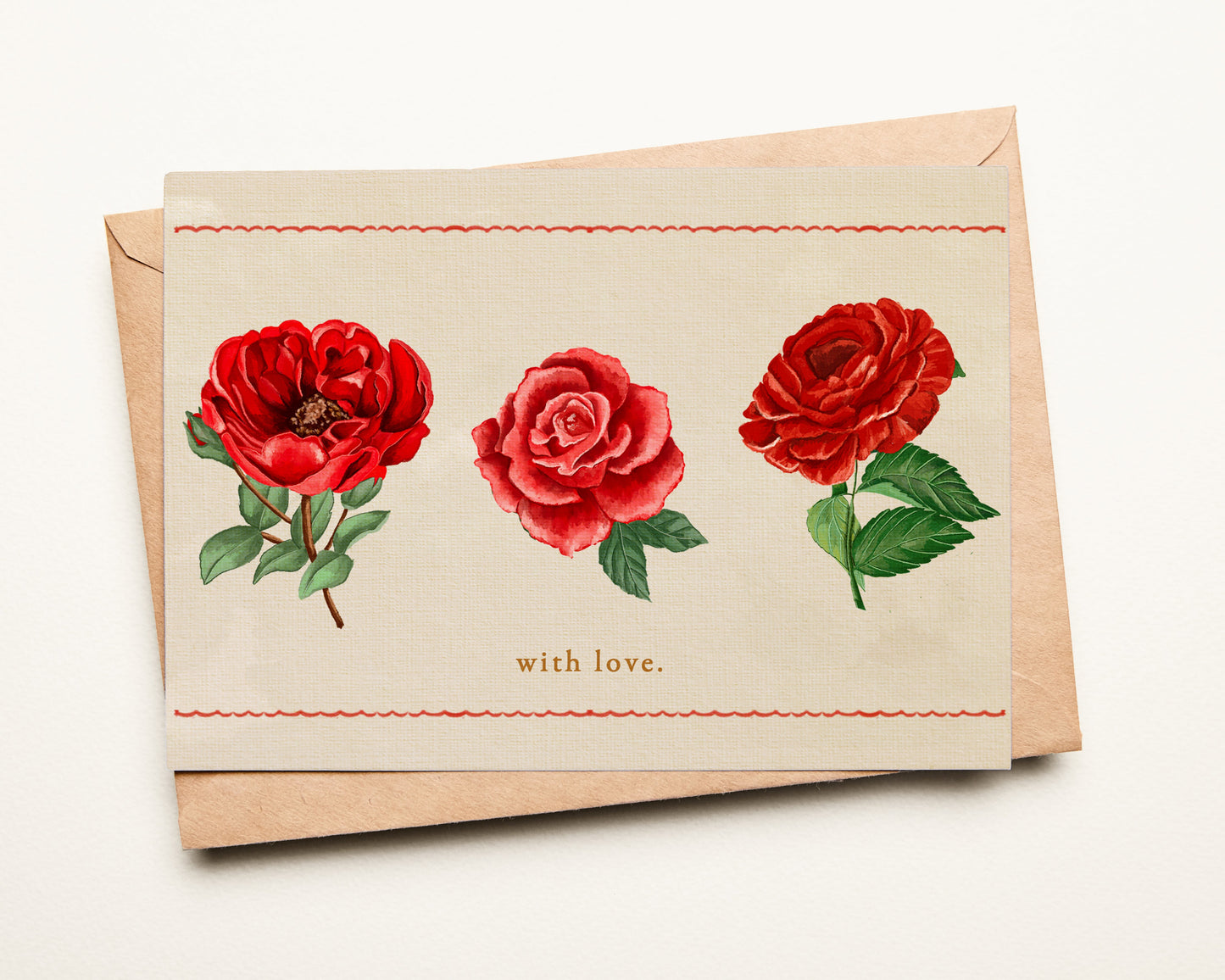 Postcards | With love | Set of 3