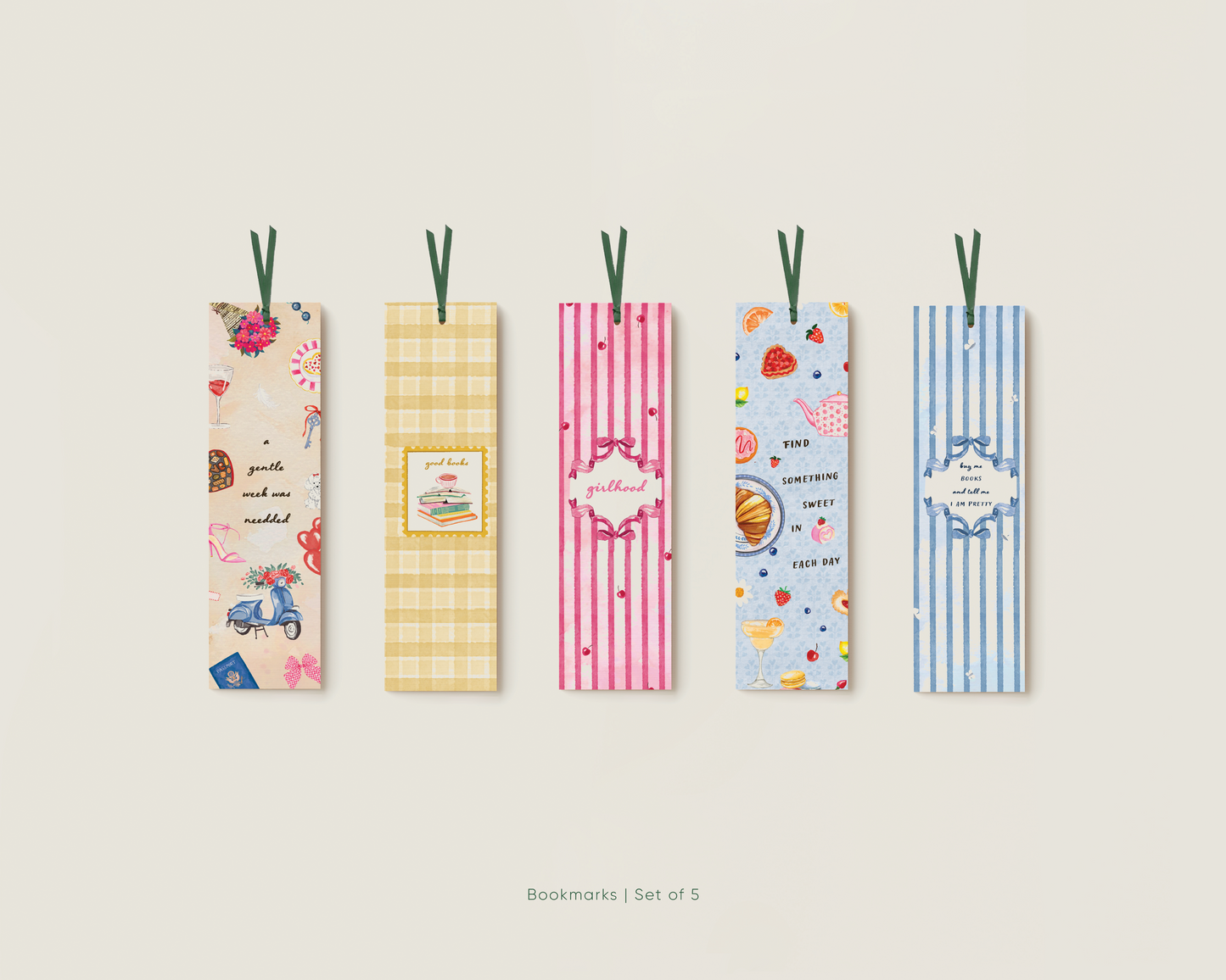 The Little Pause Bookmark Set | Set of 5