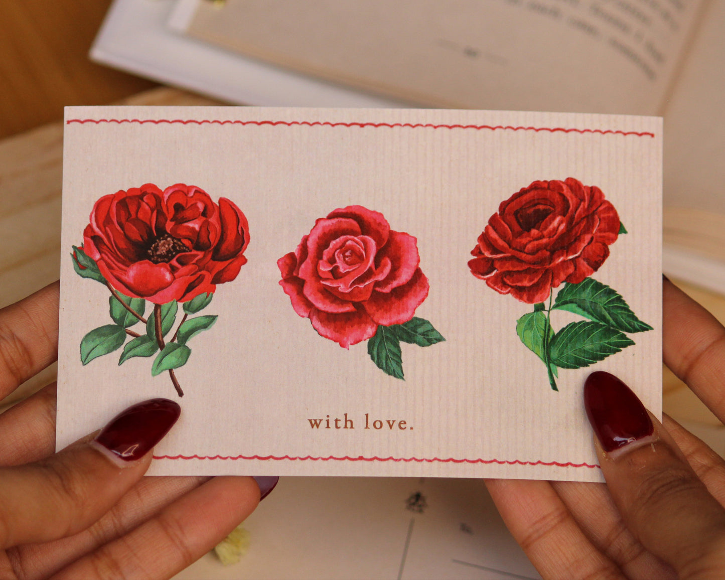 Postcards | With love | Set of 3