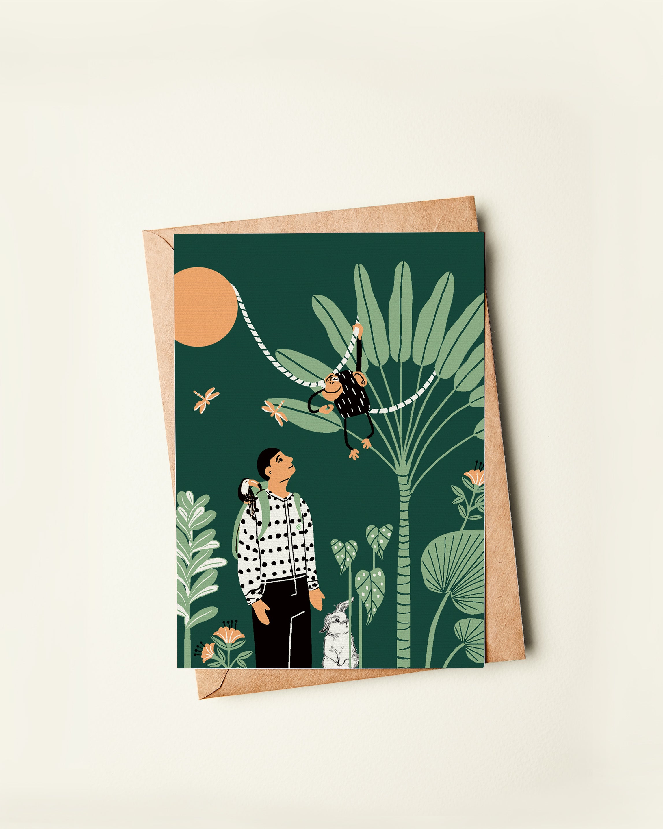 Postcard | Boy in the Jungle