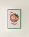 Art Print | A5 | Anything can wait but ramen