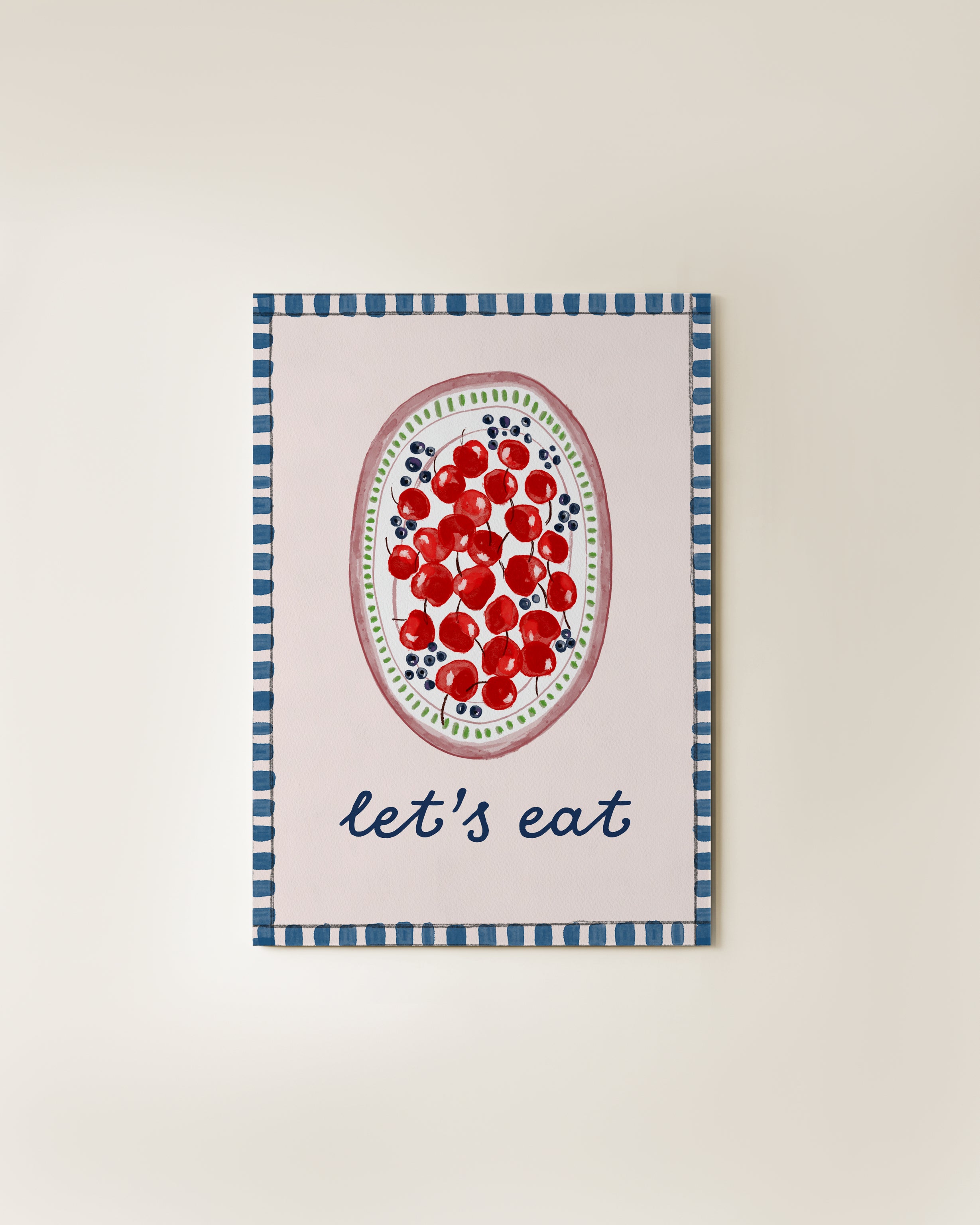 Art Print | A5 | let's eat