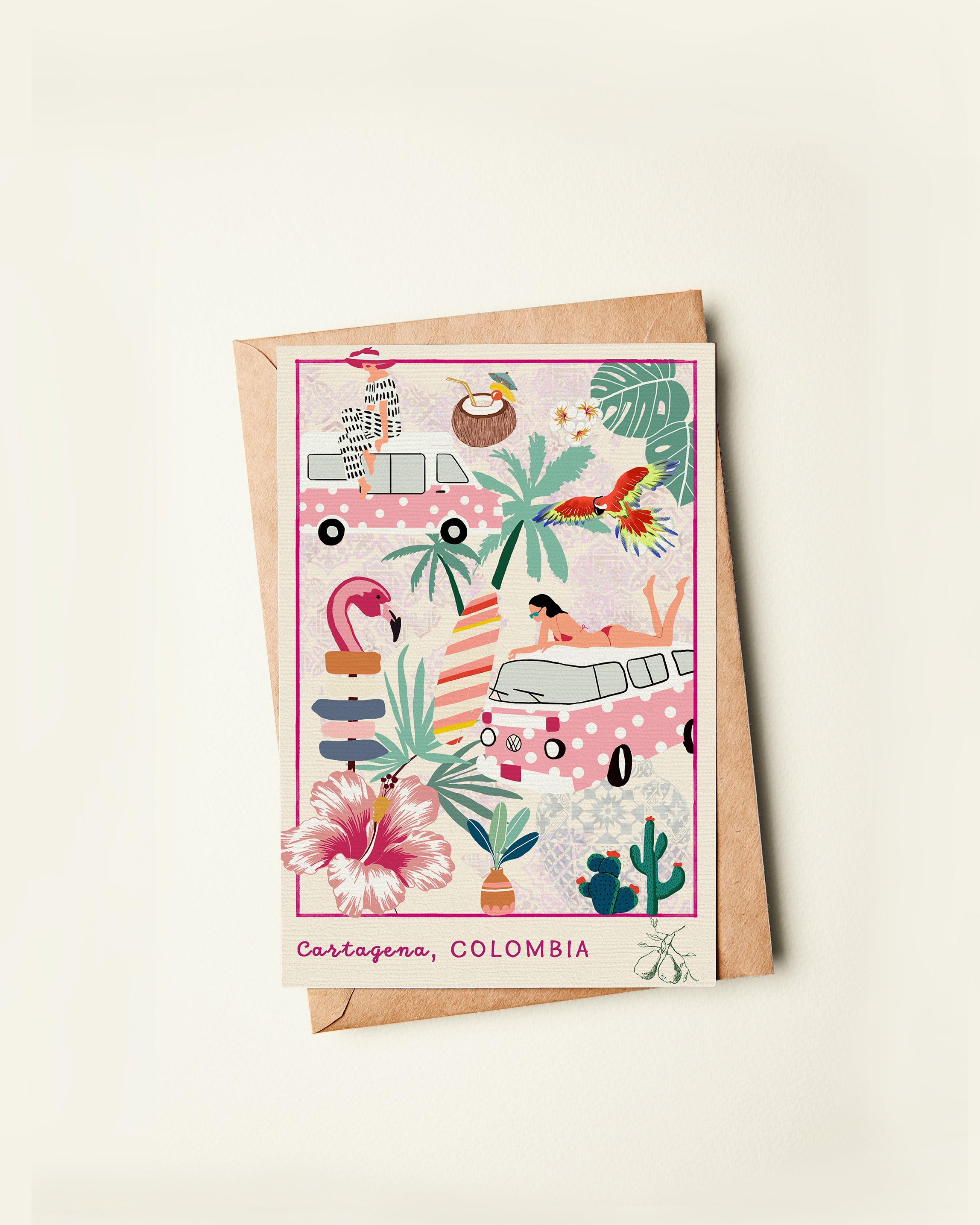 Postcard | Set of 8 | Travel series