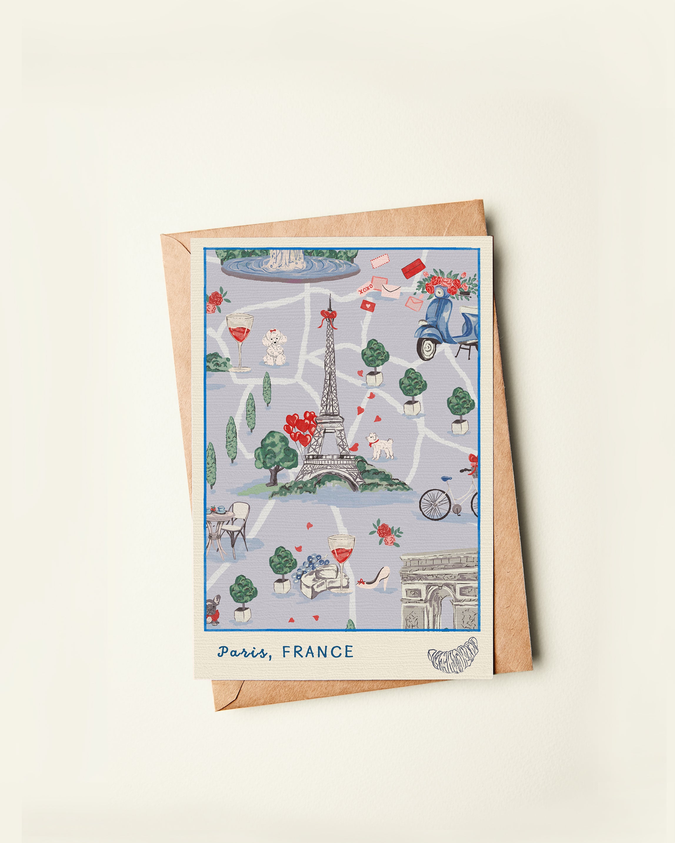 Postcard | Set of 8 | Travel series