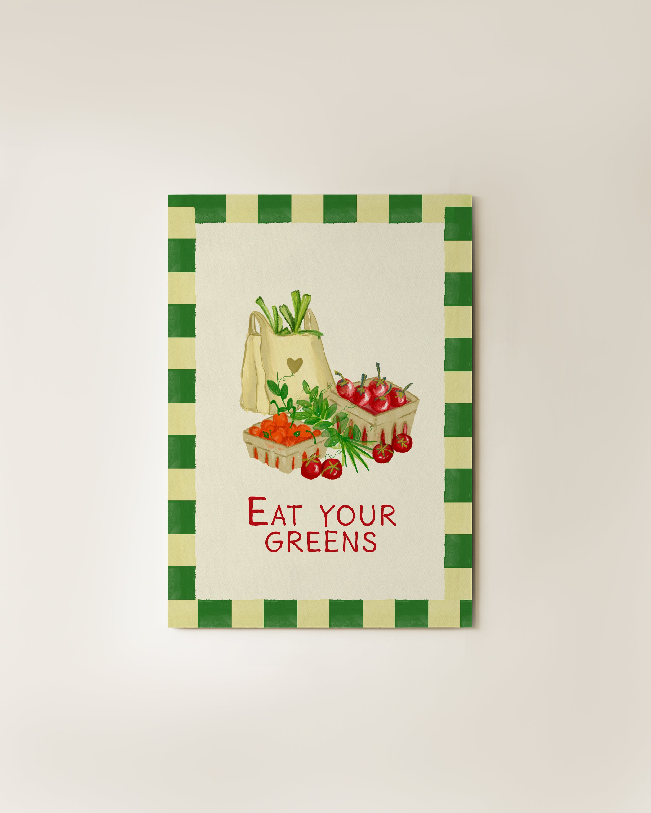 Art Print | A5 | eat your greens