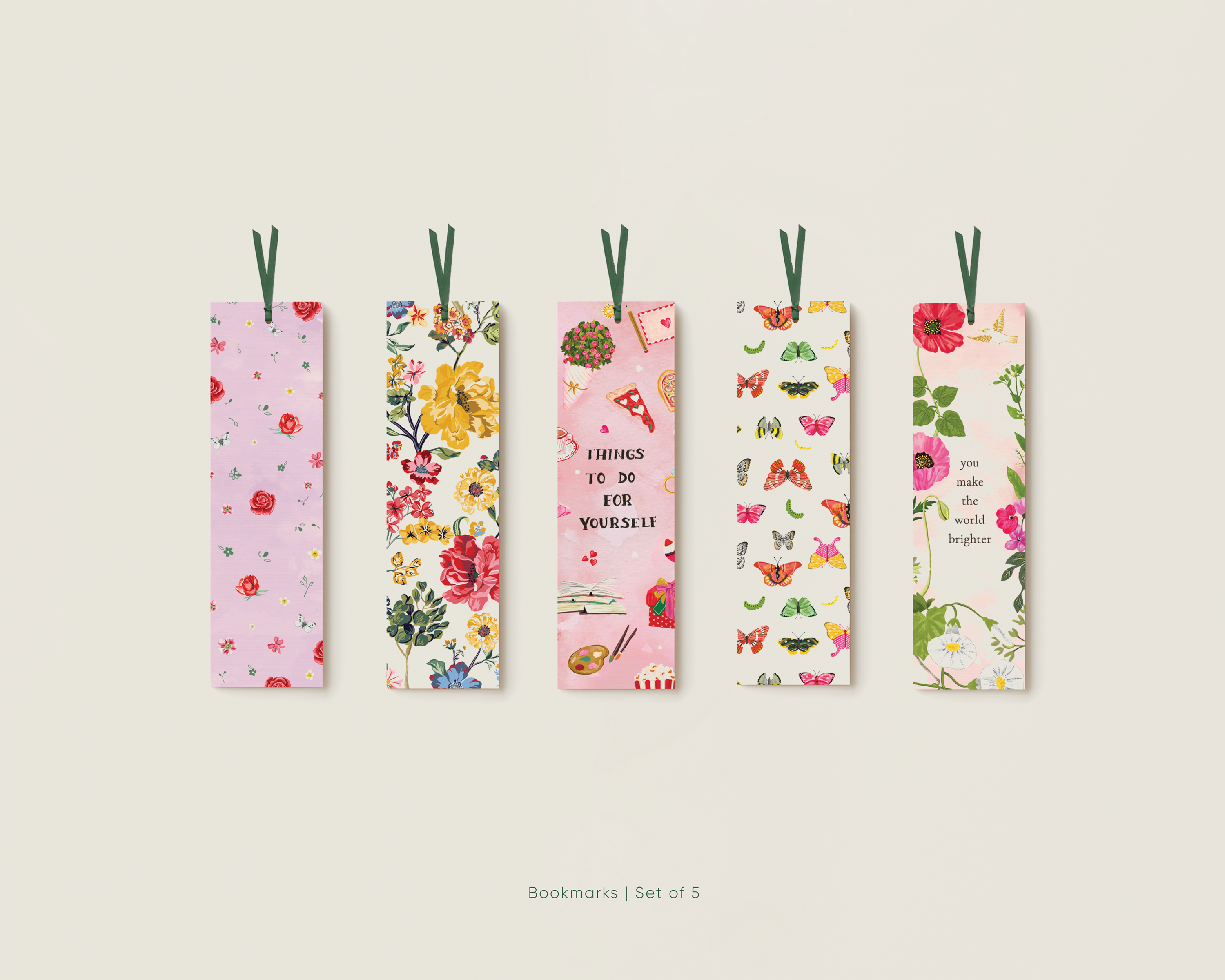 The Little Pause Bookmark Set | Set of 5