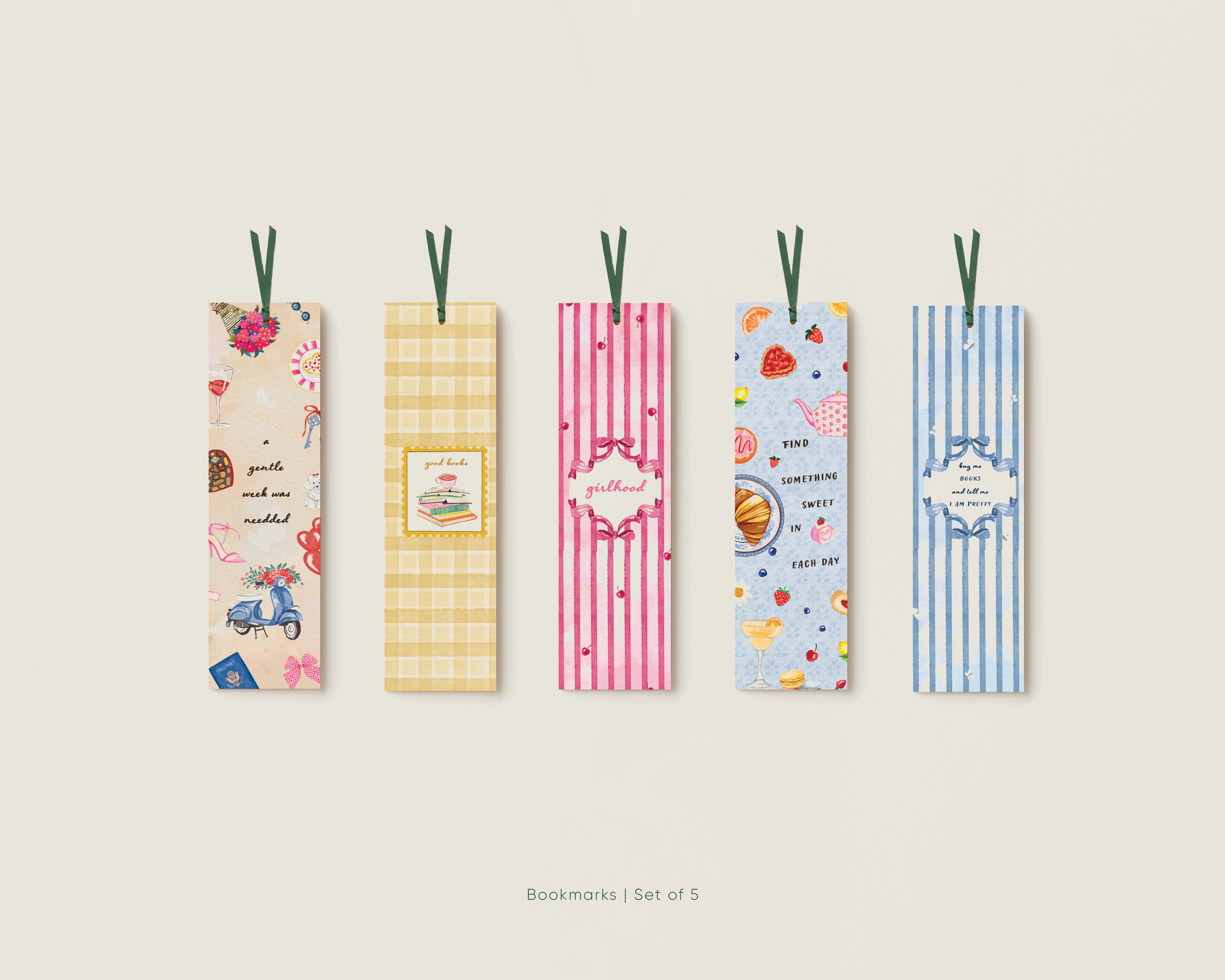 The Little Pause Bookmark Set | Set of 5