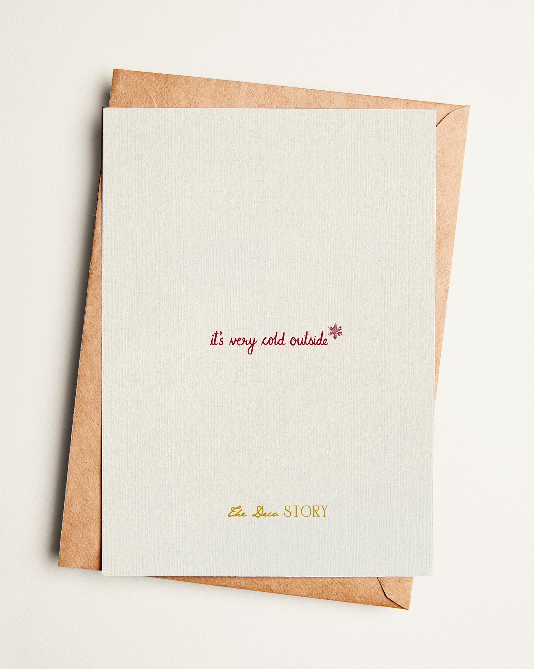 Greeting card with text on a plain background