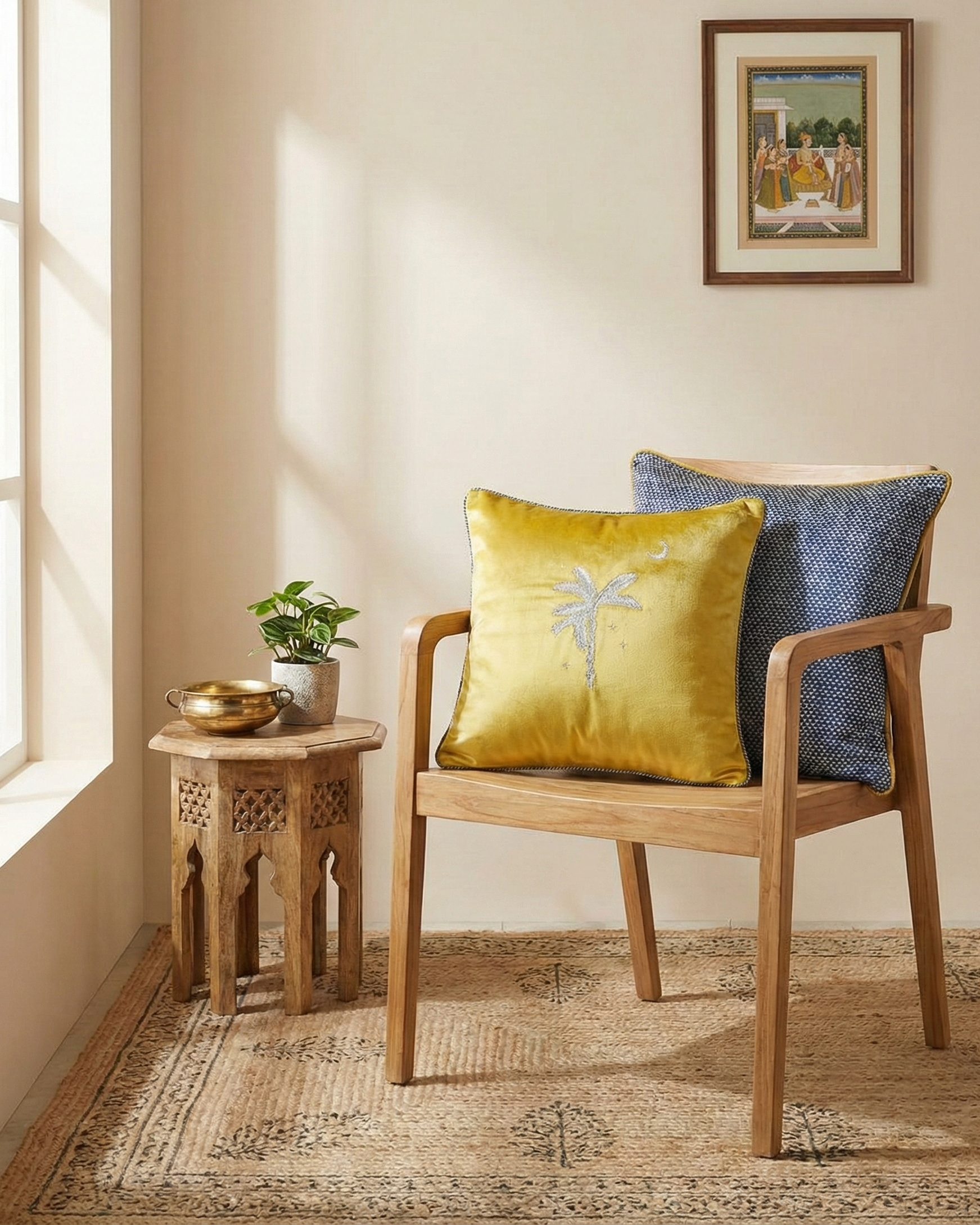 Solara & Noir Cushion Covers – Set of 2