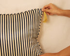 Indigo stripe Cushion Cover