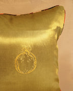 Golden seed Embroidered Cushion Cover