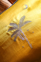 Solara Moon Embroidered  Cushion Cover