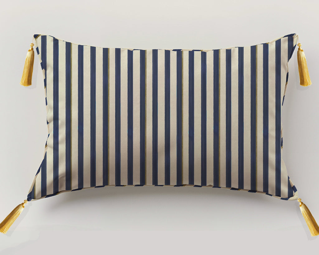 Indigo stripe Cushion Cover