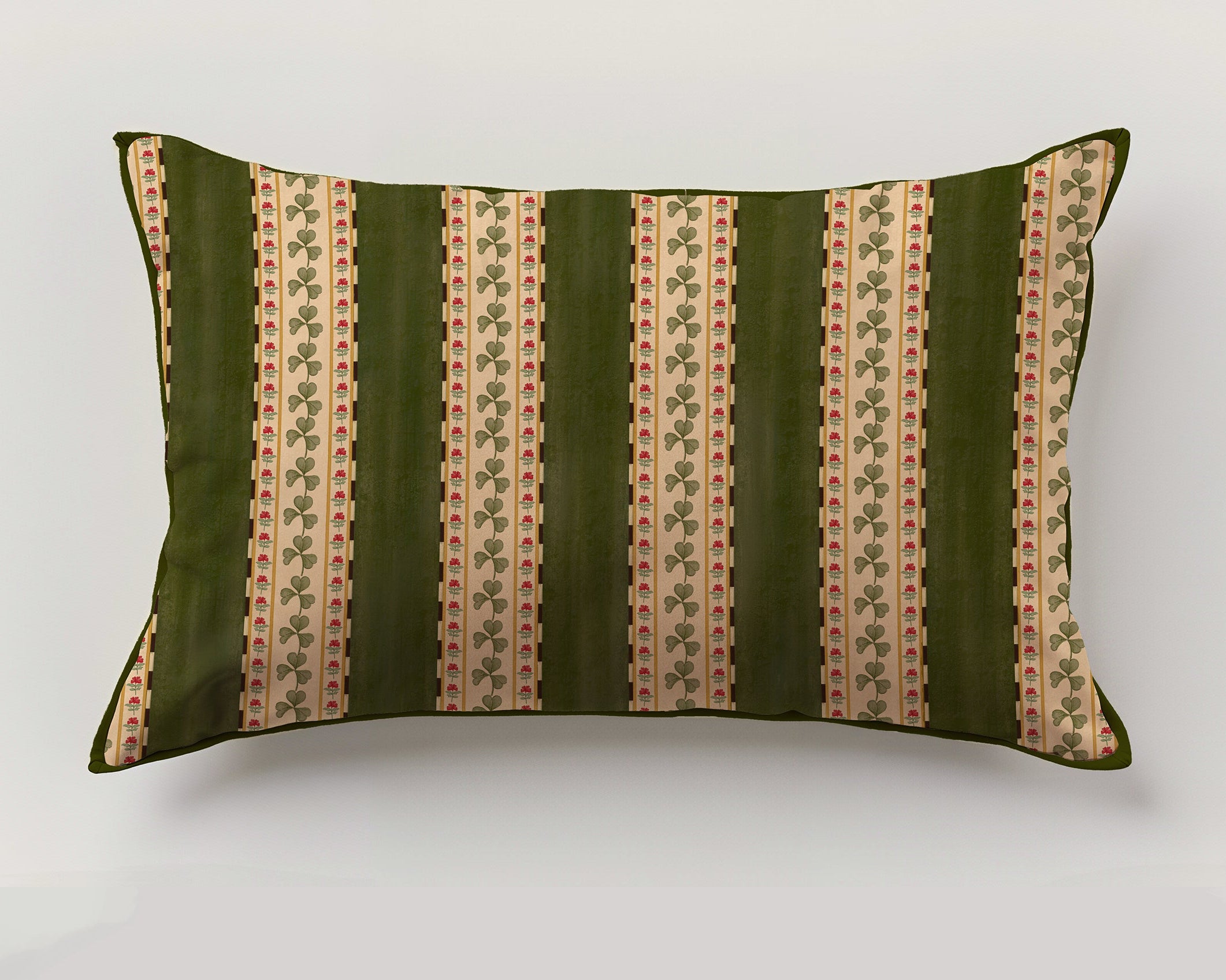 Verdant Stripe Cushion Cover