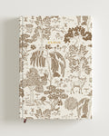 Autumn garden  journal by The Deco Story – elegant floral diary in tones of brown and beige with gold foil details, perfect Diwali gift for stationery lovers
