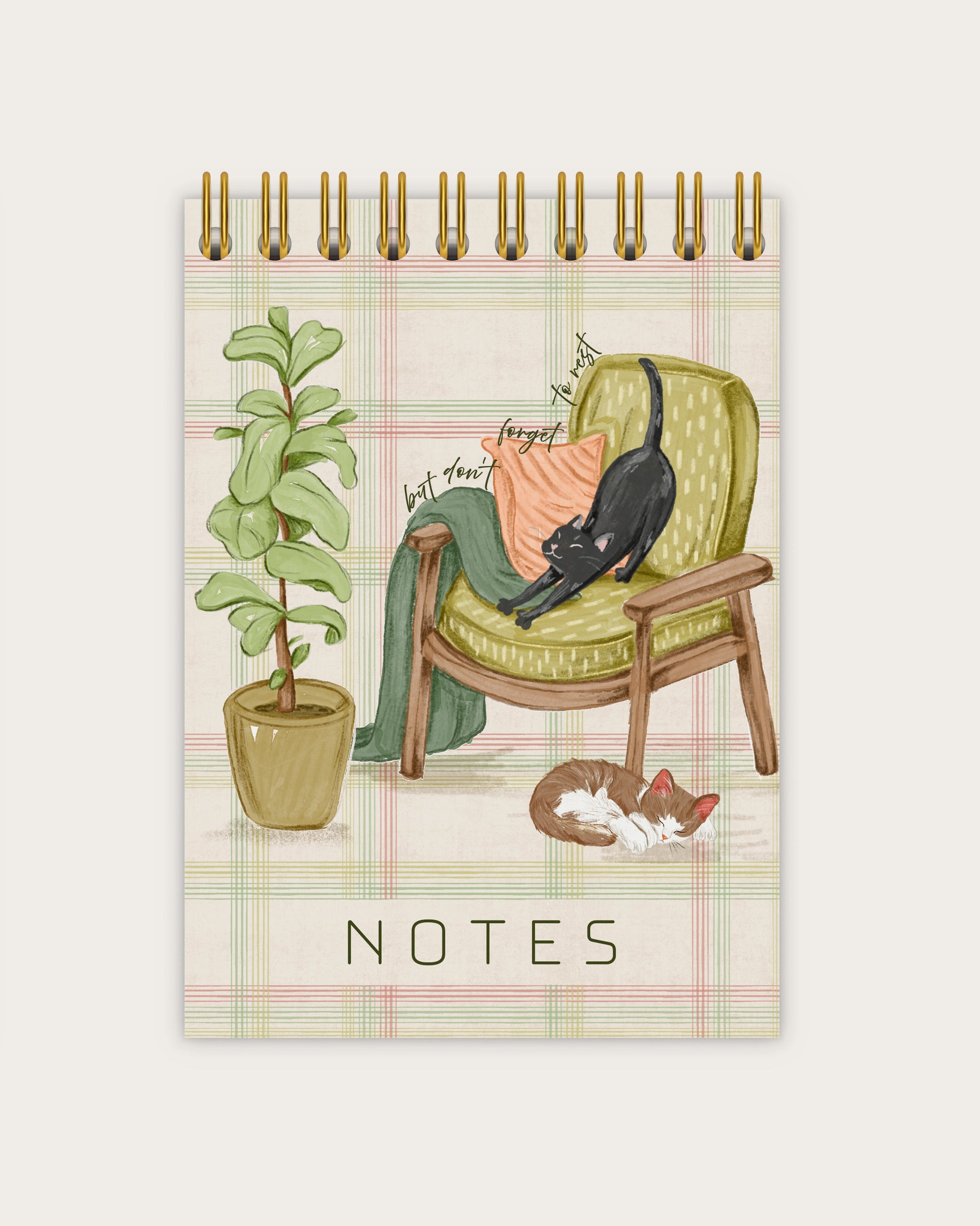 A6 Hardbound Wiro Notepad | Pause & Jot