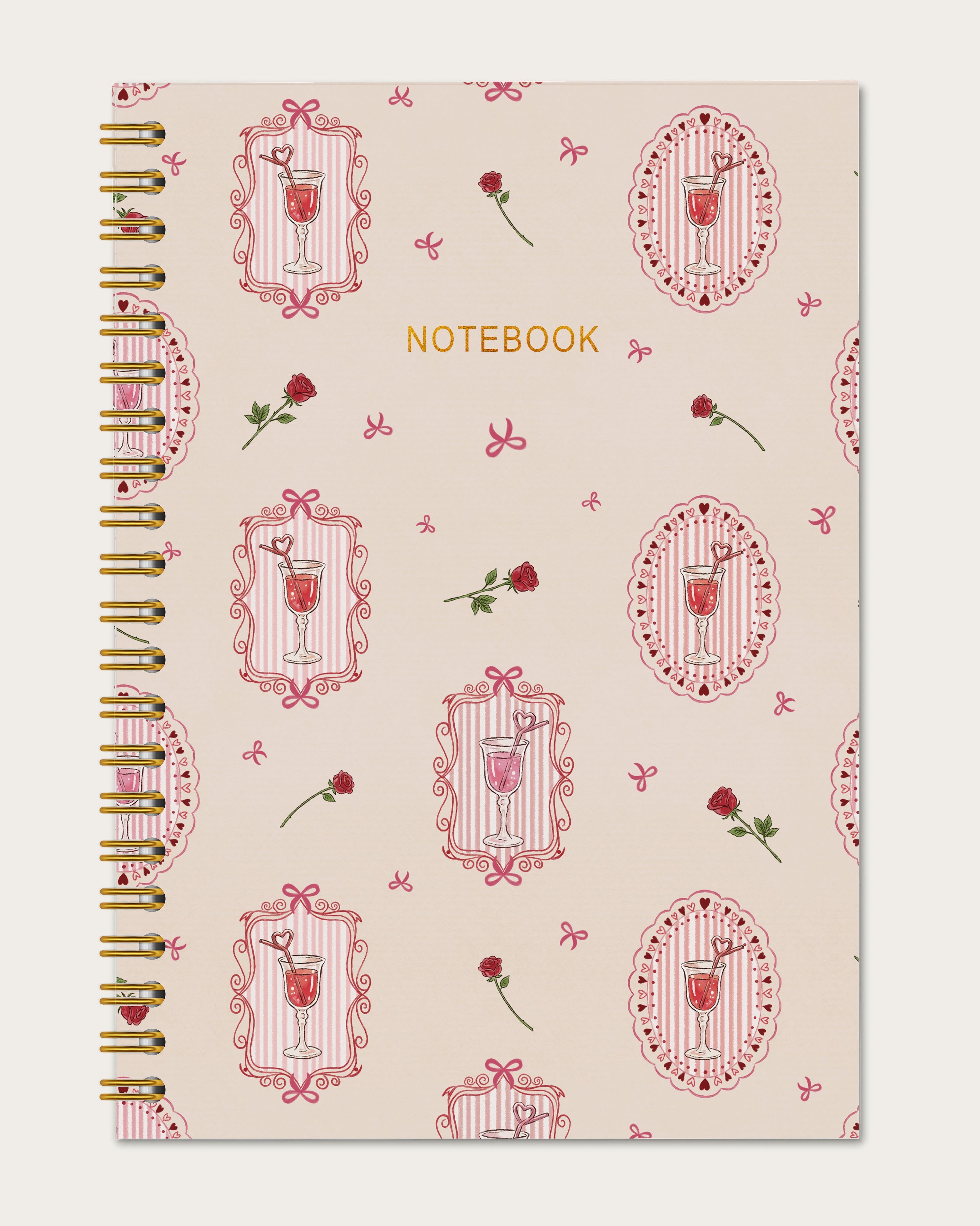 Notebook | Rose and Wine