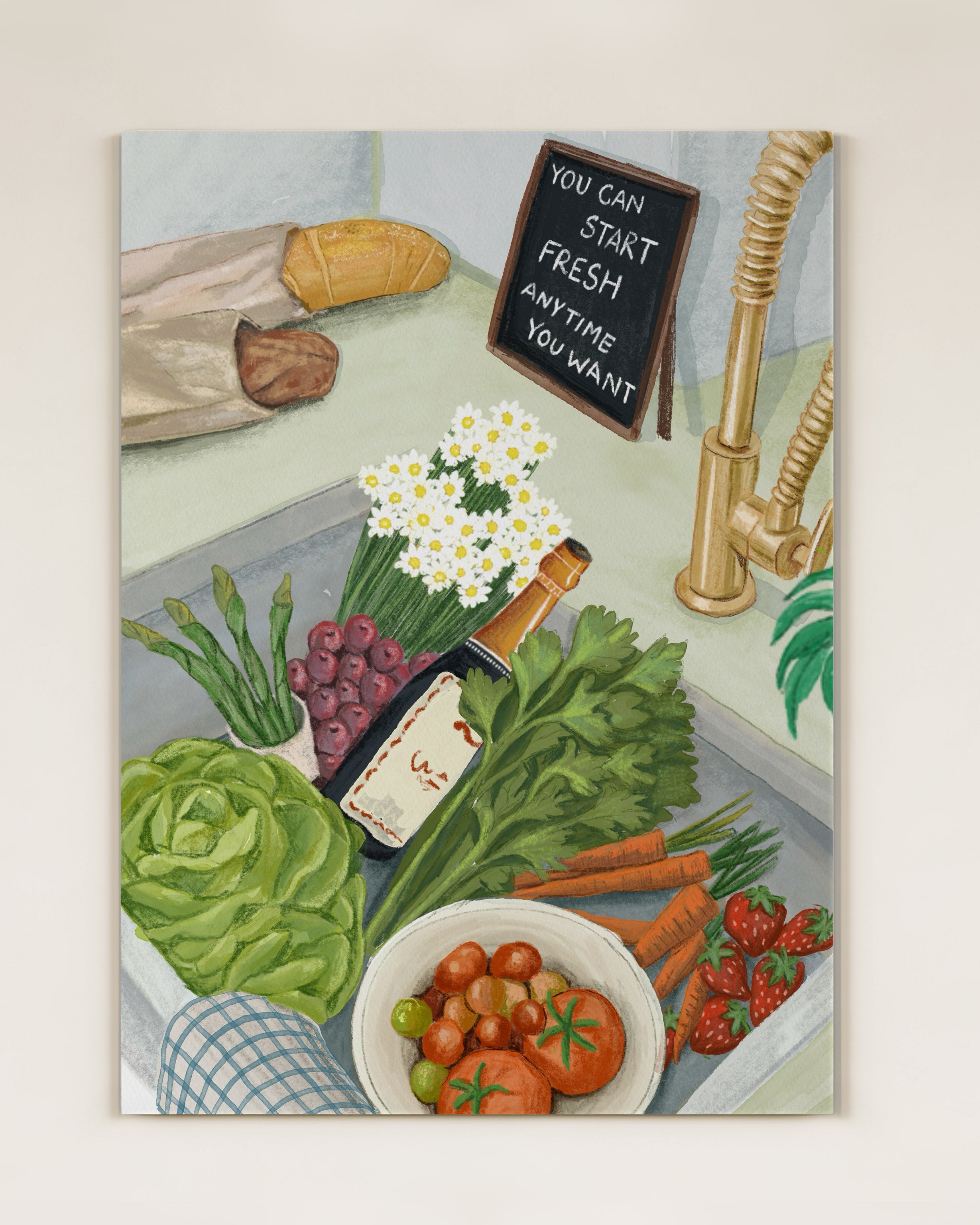 Art Print | 12×16 in | You Can Start Fresh Anytime You Want