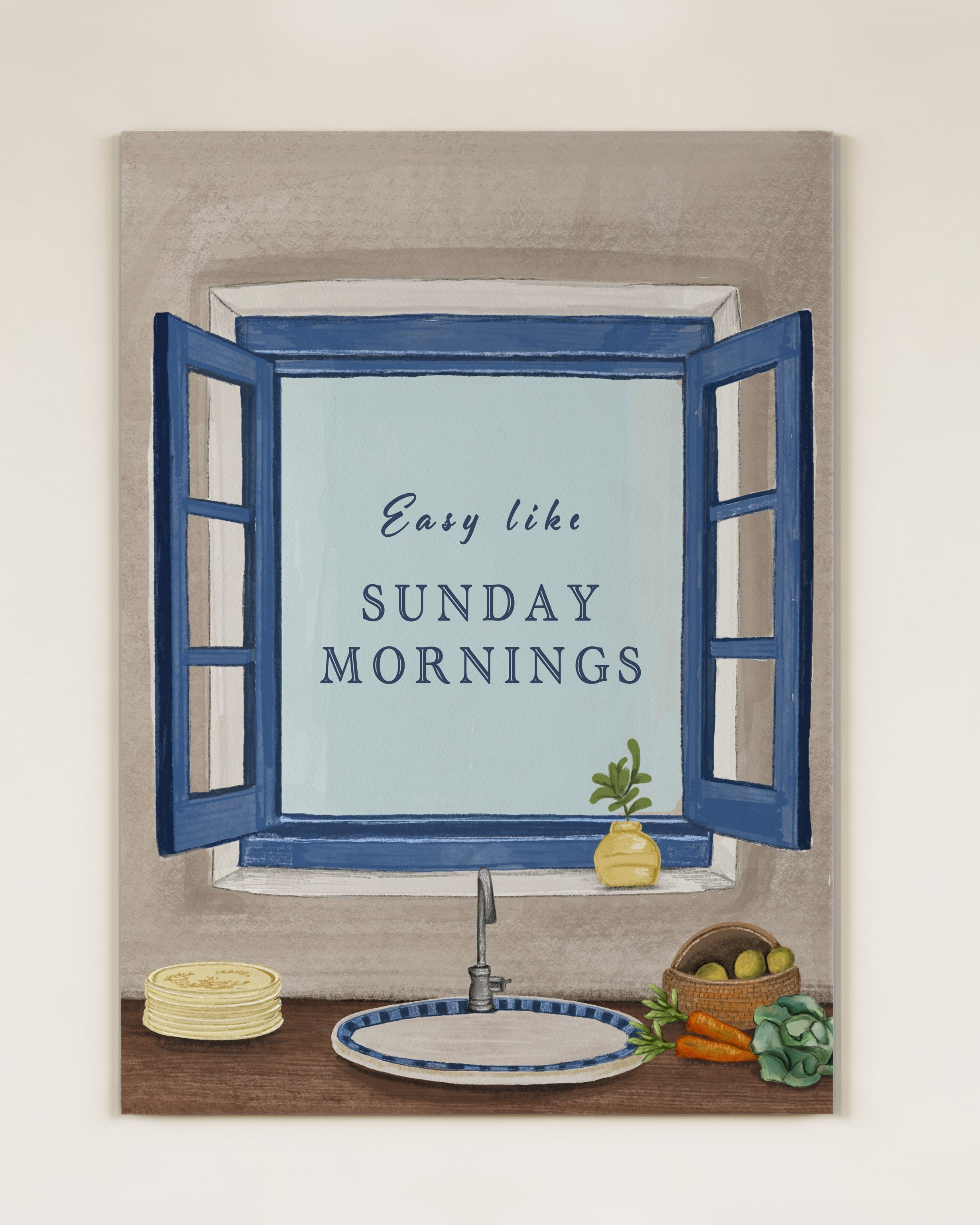 Art Print | 12×16 in | Easy Like Sunday Mornings