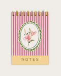 A6 Hardbound Wiro Notepad | The Pink Candy Stripe
