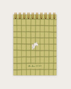 A6 Hardbound Wiro Notepad | Greenery