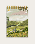 A6 Hardbound Wiro Notepad | Greenery