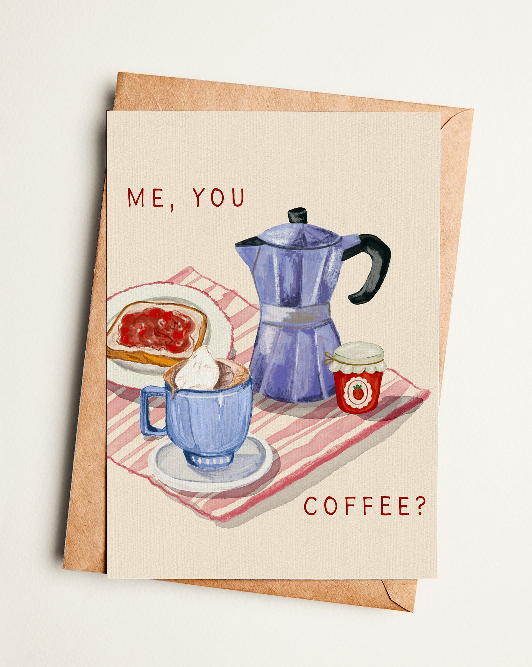Greeting Card | me, you, coffee?