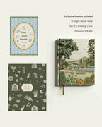 Undated planner combo with a sticker book, and a landscape-themed book.